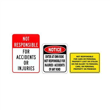 Nije odgovoran za nesreće Sign