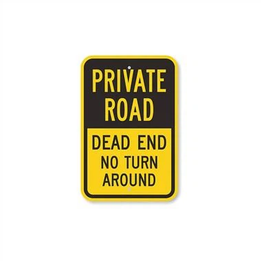 Znak upozorenja za put s slijepe ulice